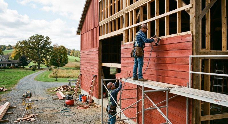 Barn Siding Replacement in Hall County, GA