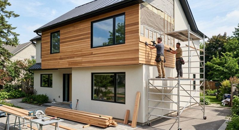 Faux Wood Siding Installation in Hall County, GA