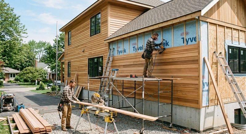 Faux Wood Siding Installation in Helen, GA