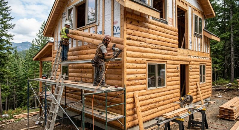 Log Siding Installation in Demorest, GA