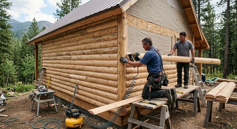 Log Siding Installation in White County, GA