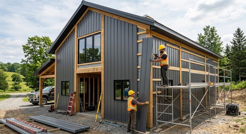 Metal Barn Siding Installation in Dahlonega, GA