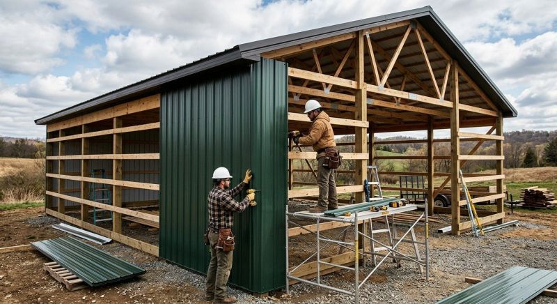 Metal Barn Siding Installation in Dahlonega, GA