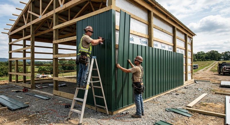 Metal Barn Siding Installation in Dahlonega, GA