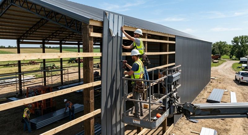 Pole Barn Siding Installation in Dahlonega, GA