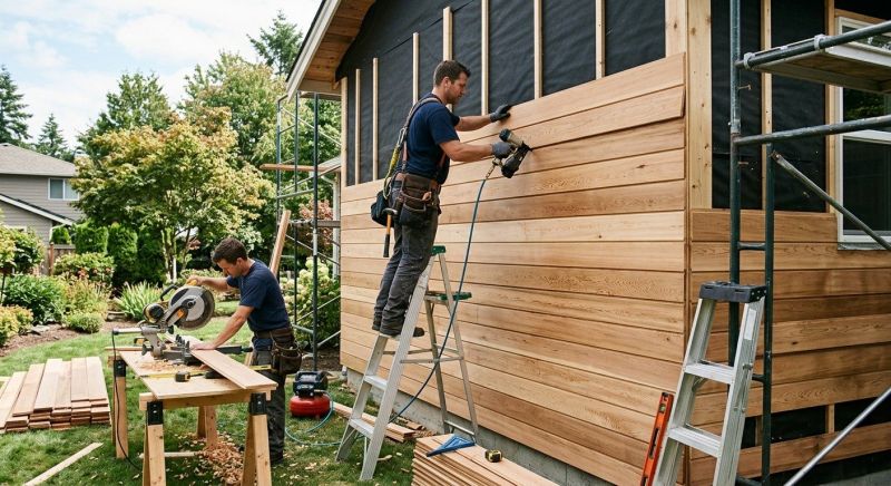 Wood Plank Siding Installation in Dahlonega, GA